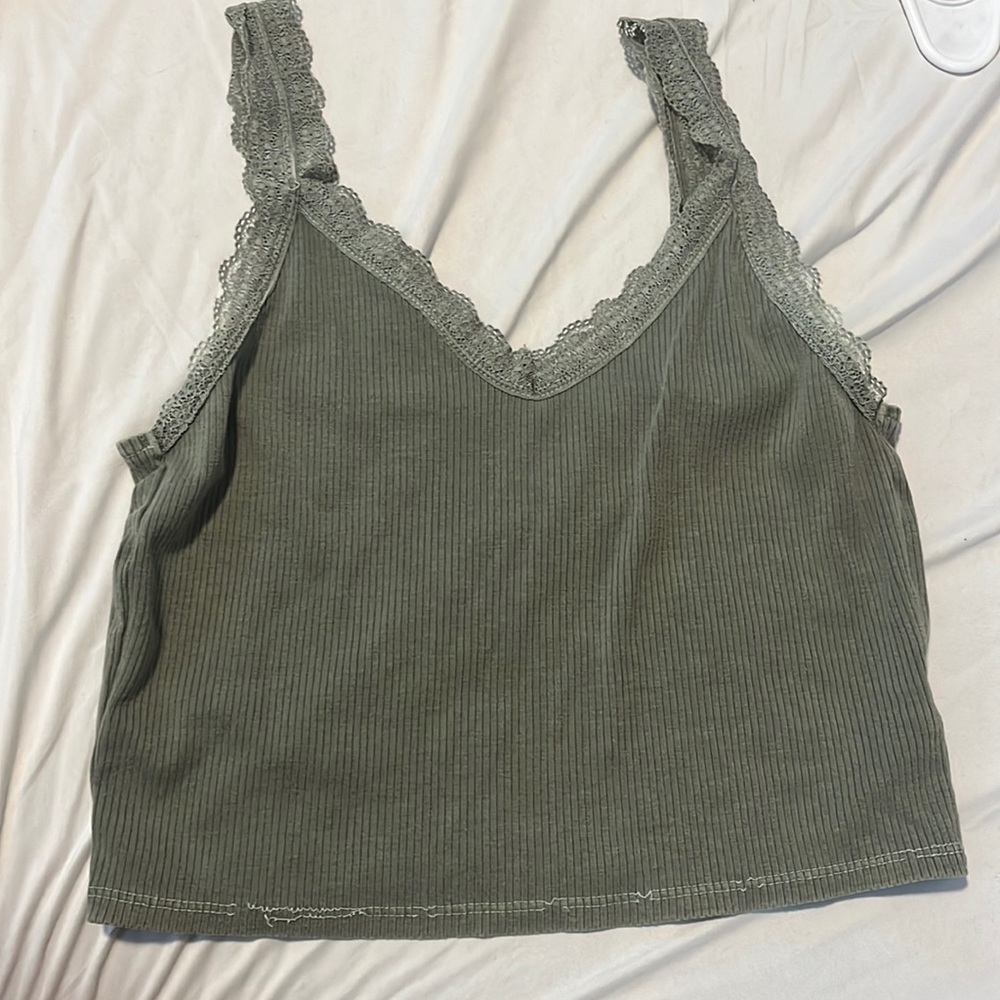 Green tank top